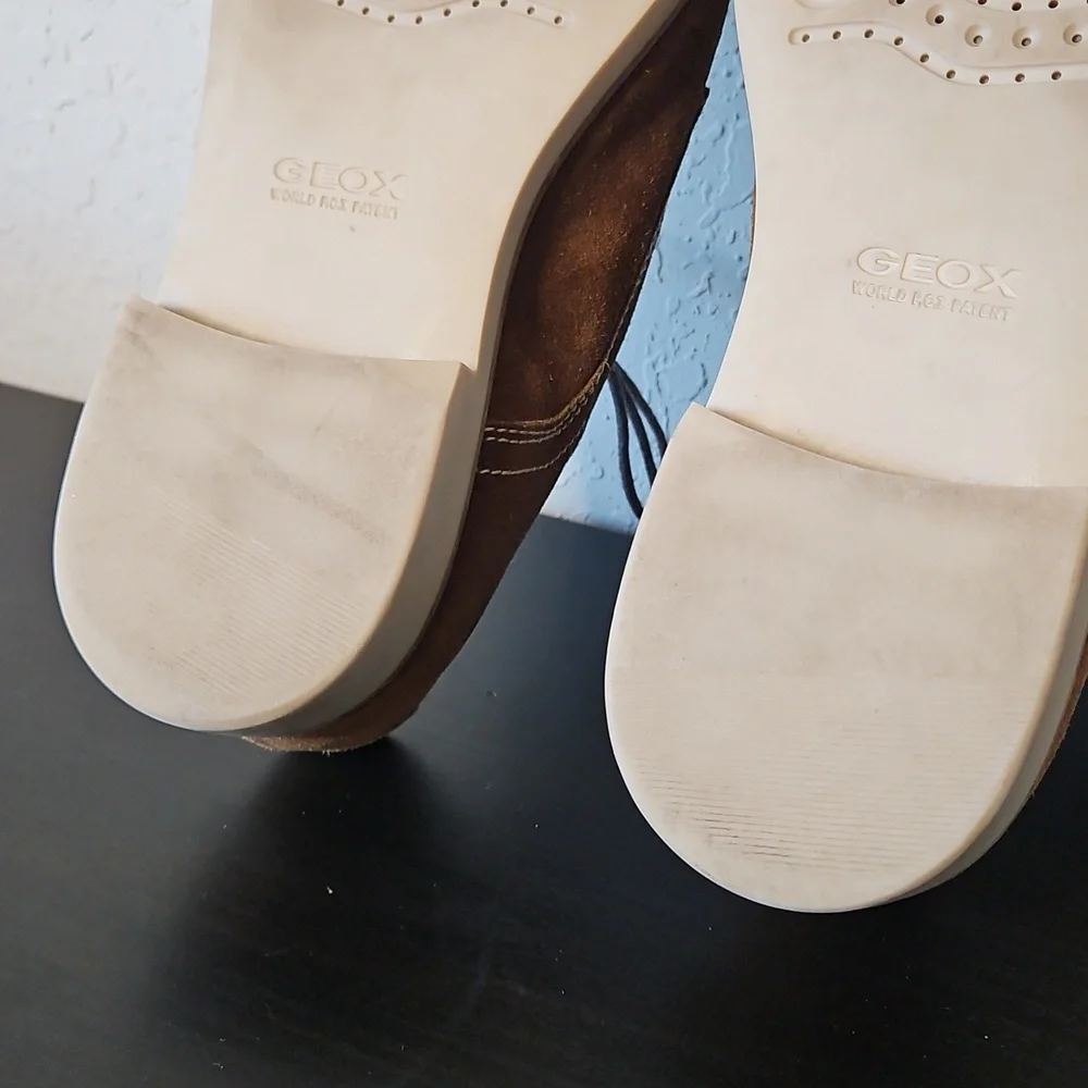 Goex Mens Suede Lace Up Shoes, Size 42 1/2 (US 9 1/2)